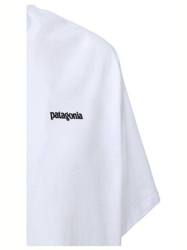 P 6 Logo Responsibili Short Sleeve T-Shirt White - PATAGONIA - BALAAN 5