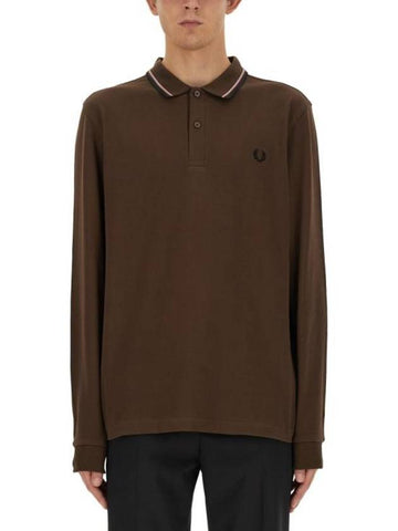 Polo T-Shirt FP M3636 Q21 BROWN - FRED PERRY - BALAAN 1