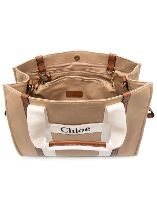 Kids Logo Tote Shoulder Bag Beige C90381 231 - CHLOE - BALAAN 4