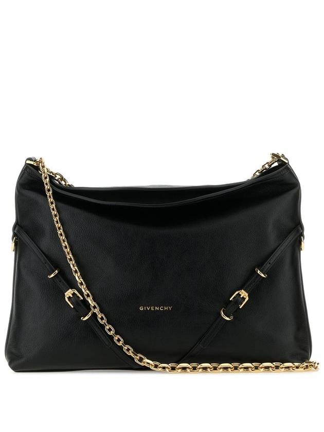 Voyou Chain Leather Shoulder Bag Black - GIVENCHY - BALAAN 2