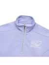 Country Club Half Zip Up Sweatshirt Light Purple - SPORTY & RICH - BALAAN 5