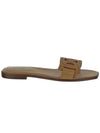 Women's Catena Slippers Brown - TOD'S - BALAAN 1