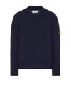 Mock Neck Virgin Wool Knit Top Navy - STONE ISLAND - BALAAN 2