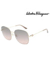 Ferragamo Sunglasses SF257SK 717 Square Metal Men Women - SALVATORE FERRAGAMO - BALAAN 1