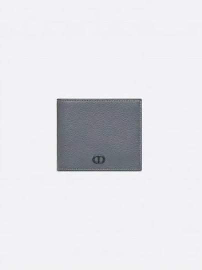 Grain Leather CD Icon Compact Half Wallet Deep Grey - DIOR - BALAAN 2