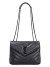 Monogram Loulou Matelasse Y Leather Small Shoulder Bag Black - SAINT LAURENT - BALAAN 2