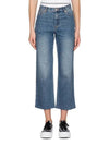 Women's Sailor Crop Straight Jeans Blue - A.P.C. - BALAAN 3