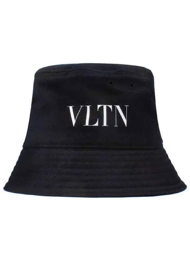 VLTN Logo Bucket Hat Black - VALENTINO - BALAAN 2