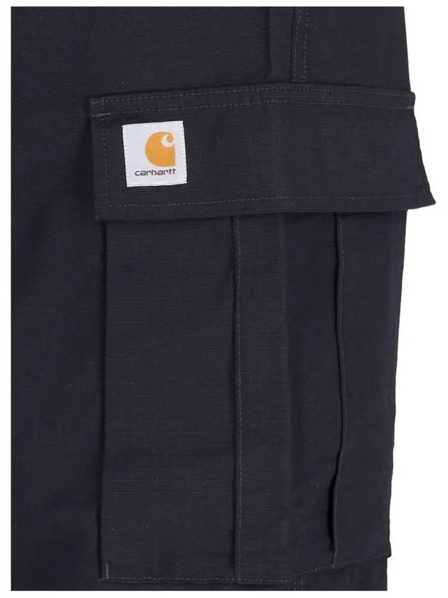 Logo Patch Cargo Pants Black I032467 8902 - CARHARTT - BALAAN 4