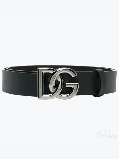 Logo Leather Belt Black - DOLCE&GABBANA - BALAAN 2