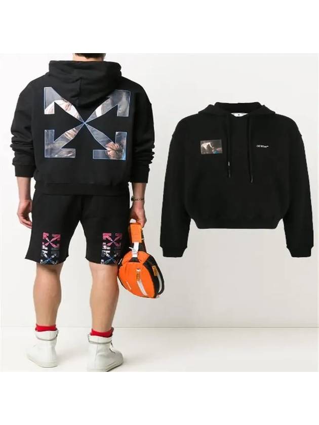 OFF WHITE Caravaggio Angel Hoodie BlackOMBB037E 20FLE004 1010 BALAAN