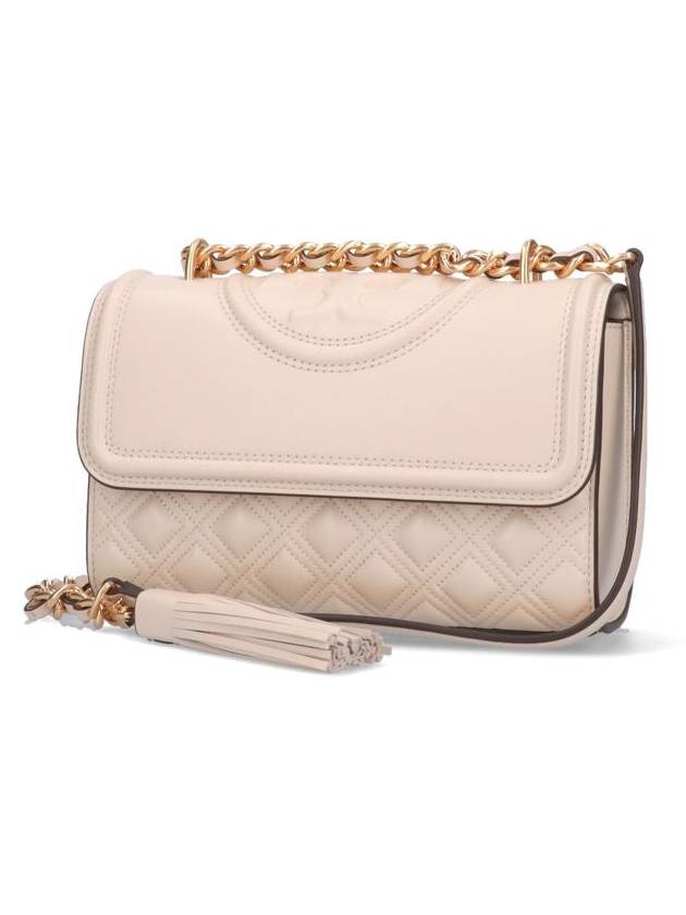 Small Fleming Convertible Shoulder Bag Ivory - TORY BURCH - BALAAN 4