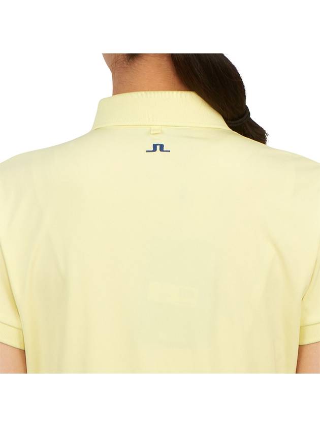 Women's Golf Tour Tech Polo Shirt Wax Yellow - J.LINDEBERG - BALAAN 7