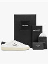 Court Classic Black Tab Low Top Sneakers White - SAINT LAURENT - BALAAN 5