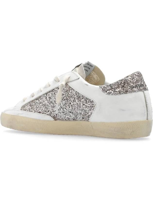 Superstar Glitter Low Top Sneakers Silver White - GOLDEN GOOSE - BALAAN 4