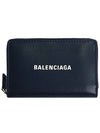 Logo Zip Around Half Wallet Black - BALENCIAGA - BALAAN 2