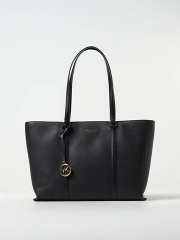 Temple Large Pebbled Leather Tote Bag Black - MICHAEL KORS - BALAAN 1