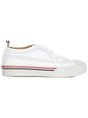 Men's Vitello Calf Leather Long Wing Brogue White - THOM BROWNE - BALAAN 3