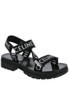 Leo Strappy Sandals Black - CELINE - BALAAN.