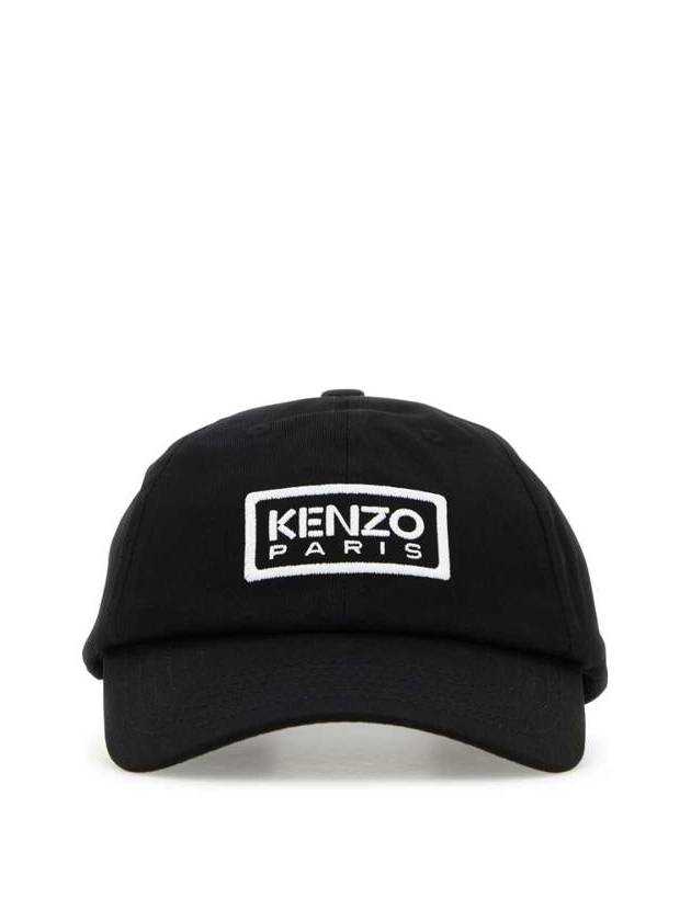 Embroidered Logo Cotton Ball Cap Black - KENZO - BALAAN 2