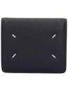 Stitch Leather Compact Half Wallet Black - MAISON MARGIELA - BALAAN 2