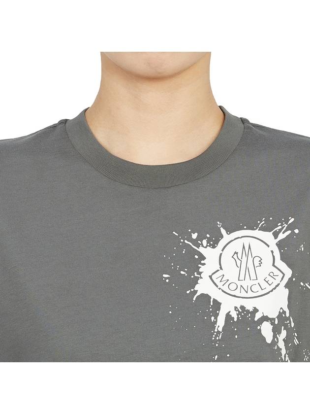 Logo T-Shirt Dark Gray - MONCLER - BALAAN 7