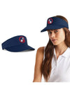 Circle GS Logo Stretch Twill Visor Navy - G/FORE - BALAAN 2