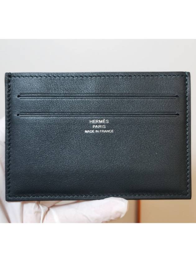 Citizen Twill Card Wallet Green - HERMES - BALAAN 2