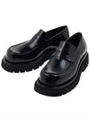 Lug Leather Loafers Black - BOTTEGA VENETA - BALAAN 2