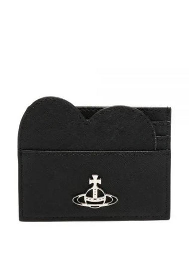 SAFFIANO HEART CARD HOLDER 5403000AW L001N N401 wallet - VIVIENNE WESTWOOD - BALAAN 1