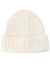 Extra Fine Merino Wool Goggle Beanie White - CP COMPANY - BALAAN 3