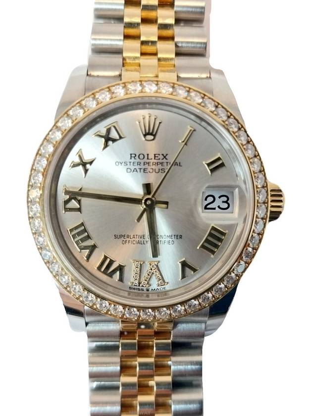 Dayjust 31 18k combination bezel diamond women s watch 278383RBR new model - ROLEX - BALAAN 2