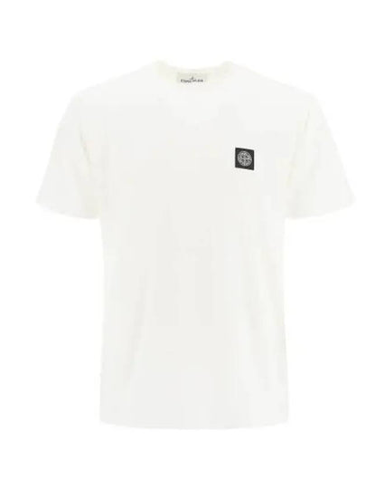 Wappen Logo Patch Short Sleeve T-Shirt White - STONE ISLAND - BALAAN 2