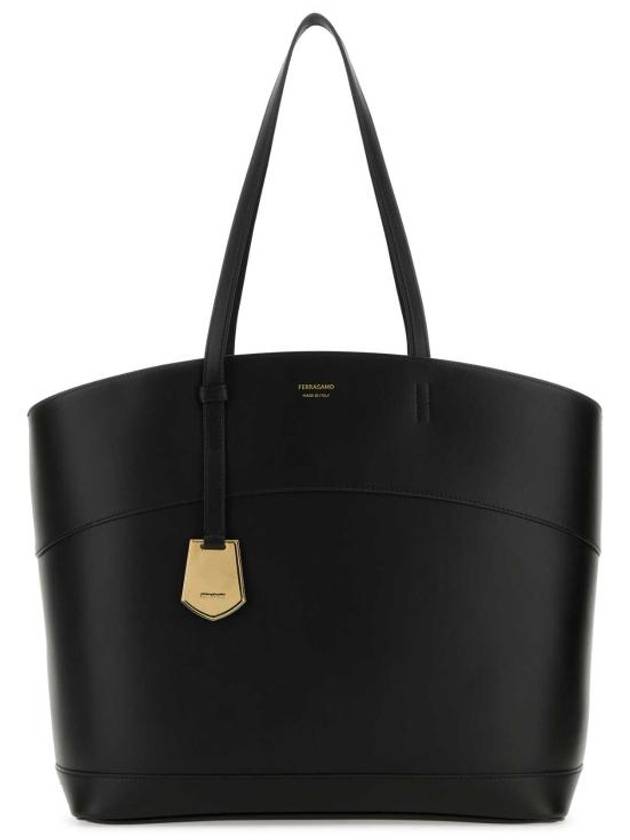 Charming Leather Tote Bag Black - SALVATORE FERRAGAMO - BALAAN 1