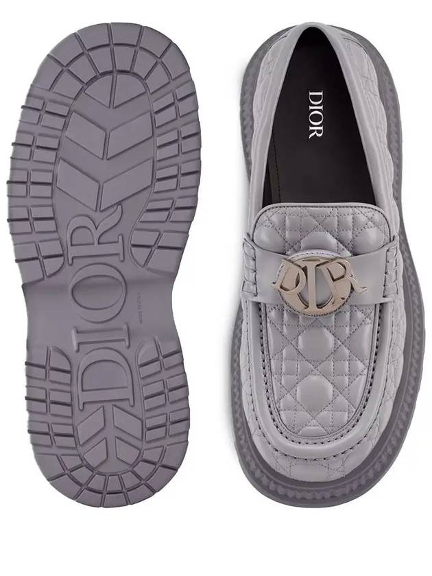 Buffalo Leather Loafers Grey - DIOR - BALAAN 4