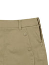 5-quarter A-line cotton touch poly shorts 5704LZWPBEIGE - BLACK&WHITE - BALAAN 3