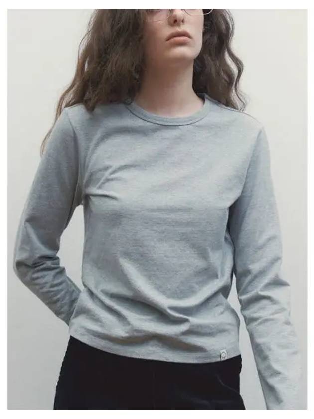 BASIC LONG SLEEVE MELANGE GRAY - BENSIMON - BALAAN 1