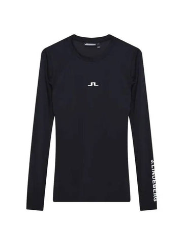 Golf Tekla Crew Neck Top GWJT07885 9999 Women's Tekla Crew Neck Top - J.LINDEBERG - BALAAN 1