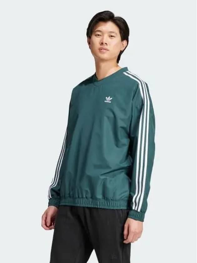 Adicolor Woven Crew Neck Windbreaker Men s Original Meral Green IZ2462 693412 - ADIDAS - BALAAN 1