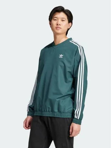 Adicolor Woven Crew Neck Windbreaker Men s Original Meral Green IZ2462 693412 - ADIDAS - BALAAN 1