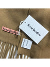 Studios Canada New Oversized Fringe Muffler Dark Camel - ACNE STUDIOS - BALAAN.