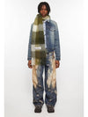 Muffler Scarf CA0084 DID Free TAUPE GREEN BLACK - ACNE STUDIOS - BALAAN 3