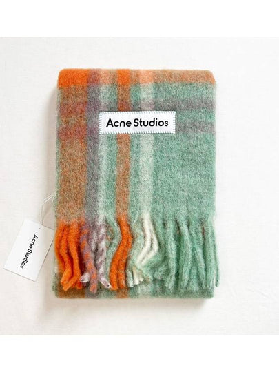 Tartan check alpaca wool muffler CA0293 - ACNE STUDIOS - BALAAN 2