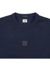 Logo Patch Cotton Sweatshirt Navy - CP COMPANY - BALAAN 4