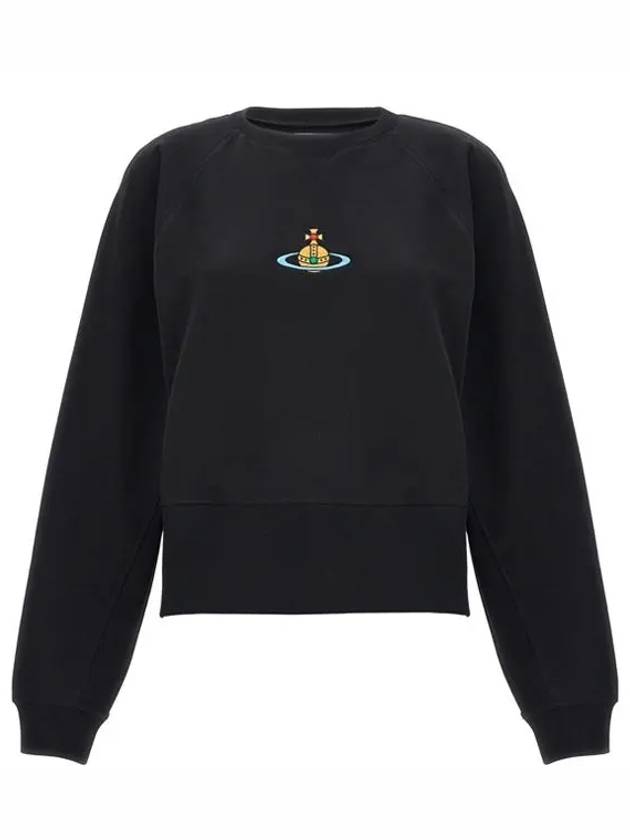 RB Embroidered Logo Sweatshirt Black - VIVIENNE WESTWOOD - BALAAN 2