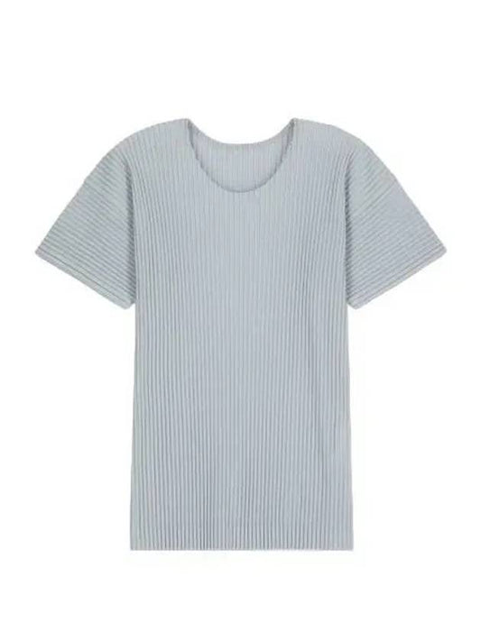 March pleated short sleeved t shirt light blue - ISSEY MIYAKE - BALAAN 1