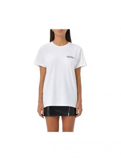 Vidal Logo Short Sleeve T Shirt White - ISABEL MARANT - BALAAN 2