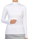 Golf wear neck polar brushed long sleeve t-shirt G01560 001 - HYDROGEN - BALAAN 5