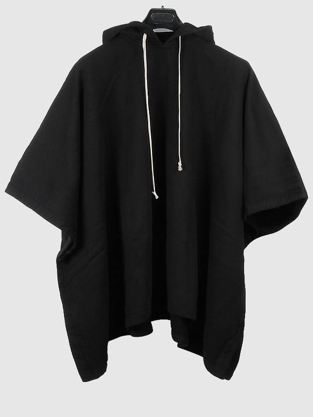 Dark Shadow Barbell Poncho Sweatshirt DS19S4234F 09 BLACK DAC003bk - RICK OWENS - BALAAN 3