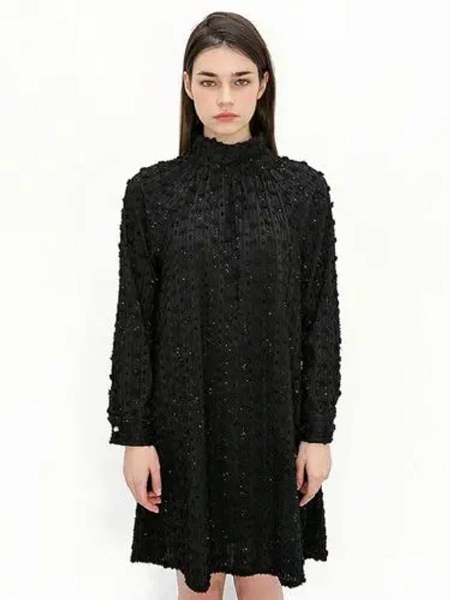 Turtleneck Glitter Black One PieceTurtleneck Glitter Black OP - DAMAGE MNEMONIC - BALAAN 2